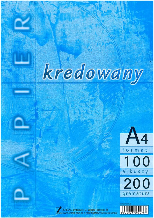 Papier kredowy A4/100 200g Kreska